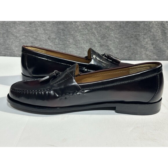 Cole Hann Pinch Tassel Loafers Brown Smooth Leather Burgundy Brown Men’s 10.5D main image 4